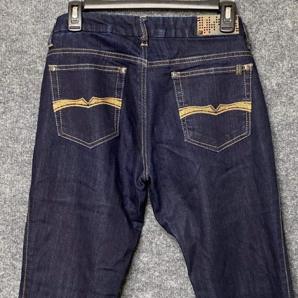 Buffalo David Bitton Bianca Regular Rise Stretch Flare Jeans Dark Wash Size‎ 28